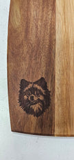 Pomeranian Engraved Wooden Cutting Board