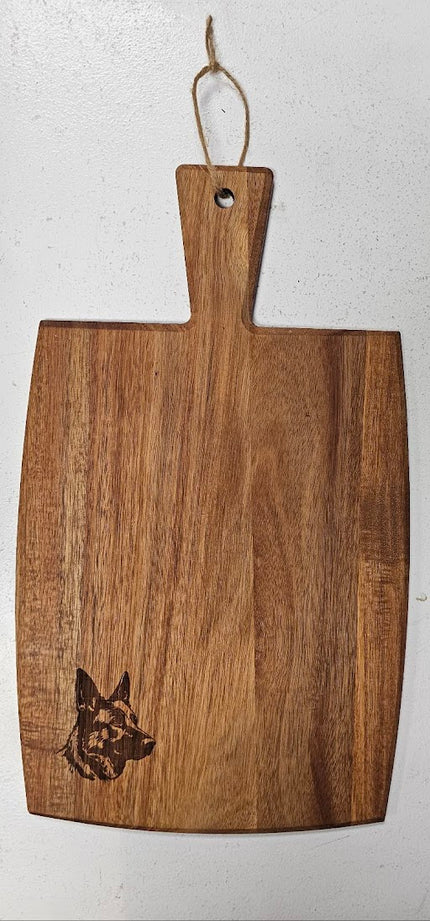 German Shepherd Engraved Wooden Cutting Board