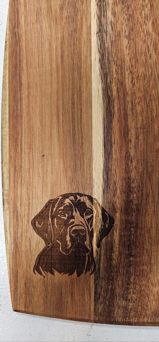 Labrador Retriever Engraved Wooden Cutting Board