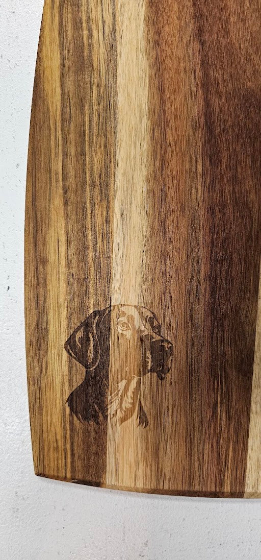 Weimaraner Engraved Wooden Cutting Board