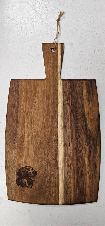 Golden Retriever Engraved Wooden Cutting Board