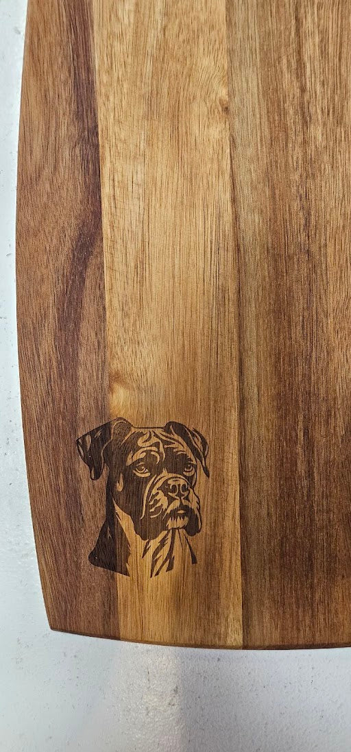 Boxer Engraved Wooden Cutting Board