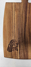 Basset Hound Engraved Wooden Cutting Board