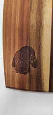 Toy Poodle Engraved Wooden Cutting Board