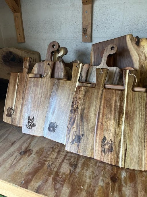 Husky Engraved Wooden Cutting Board