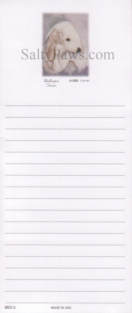 Bedlington List Note Pad