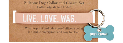 Silicone Dog Collar - Live. Love. Wag.