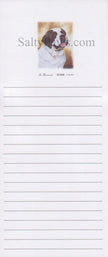 St. Bernard List Note Pad