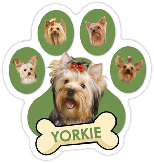 Yorkshire Terrier Paw Car Trunk Magnet