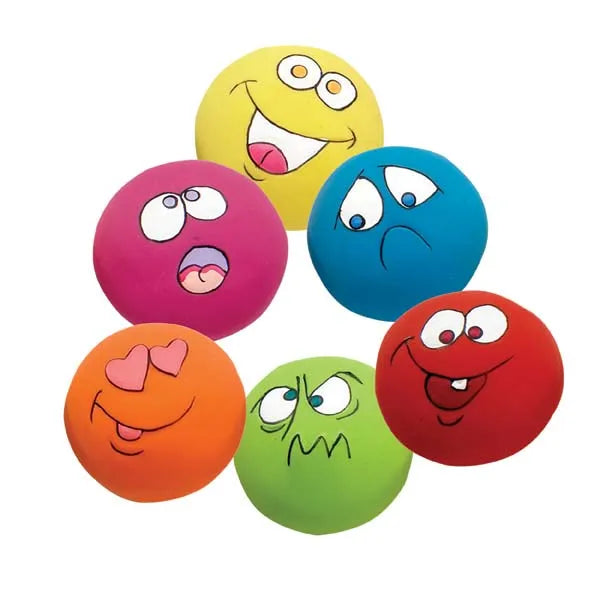 Funny Face Latex Dog Toy