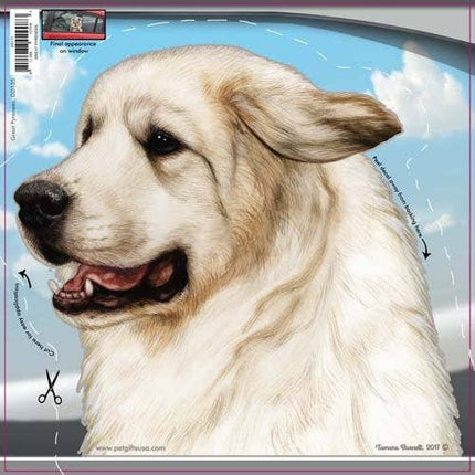 Great Pyrenees - Dogs On The Move Window Decal