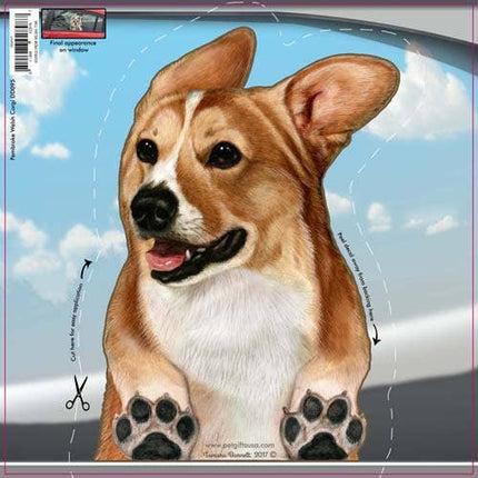 Corgi - Dogs On The Move Window Decal