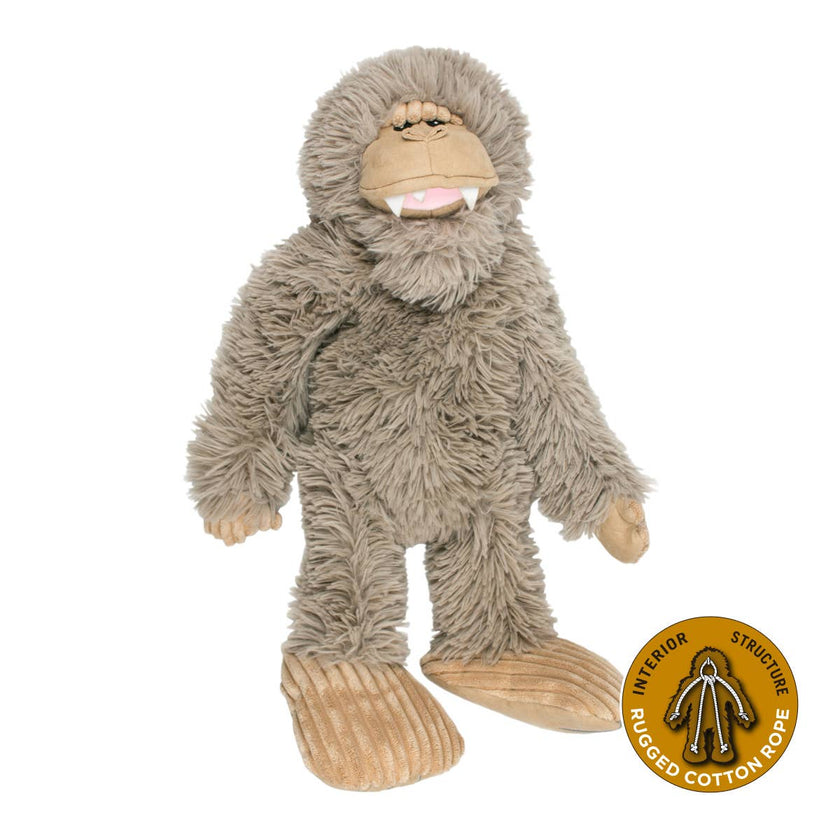 Dog Toy Big Foot Stuffless with Squeaker Rope Toy