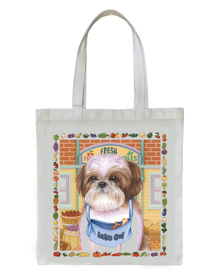 Shih Tzu Brown-   Dog Breed Tote Bag