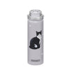 Black and White Cat Stainless Steel Water Bottle 24 Oz. Serengeti