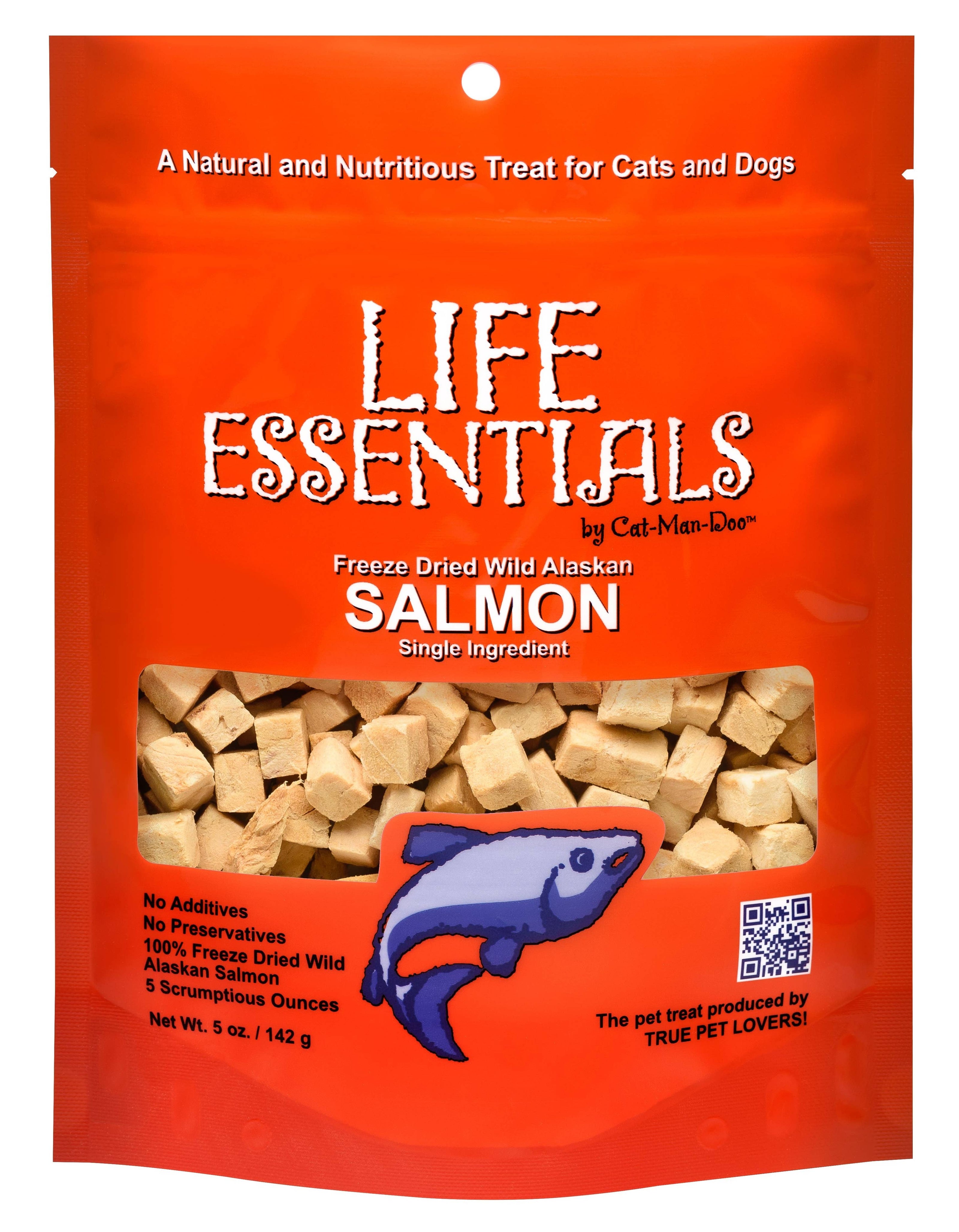 Life Essentials by Cat-Man-Doo Freeze Dried Wild Alaskan Salmon - 5oz