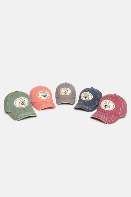 Dog Mom Canvas Patch Baseball Cap