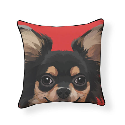 Chihuahua Long Haired Pillow