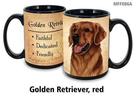 Golden Retriever Red Mug Coffee Cup