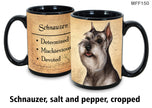 Schnauzer Grey Cropped Mug Coffee Cup