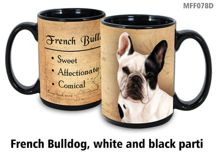 French Bulldog Pied White/Black Mug Coffee Cup