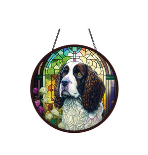 Cocker Spaniel Suncatcher with Chain