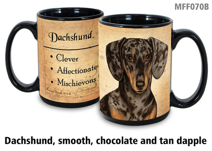 Dachshund Dapple Chocolate/Tan Mug Coffee Cup