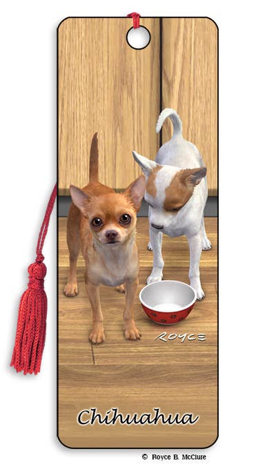 Chihuahua 3D Dog Bookmark