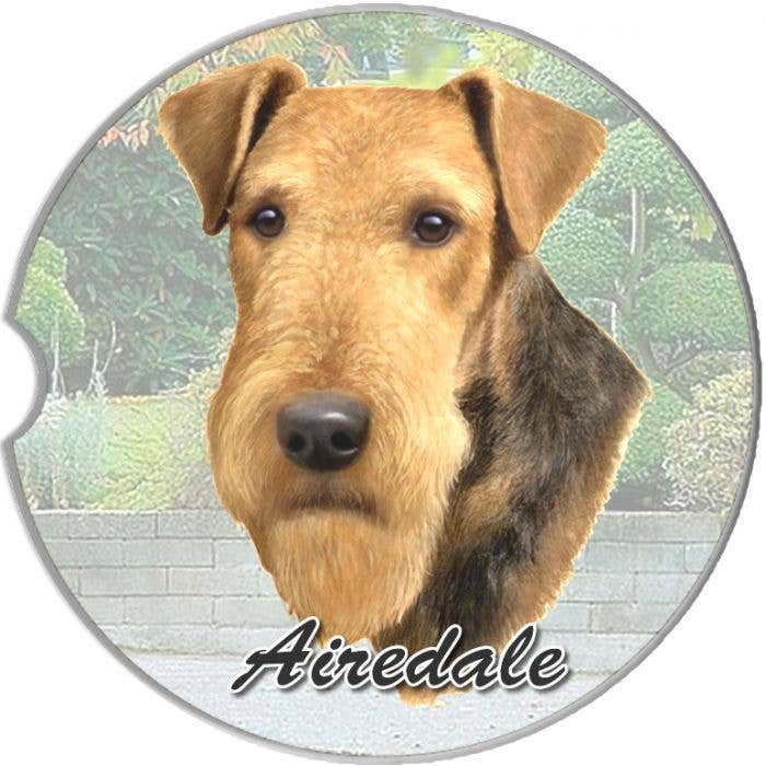 Airedale Car Coaster