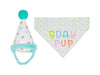 Pearhead Birthday Pup Pet S/M Bandana Hat Set