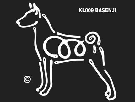 Basenji K-line Window Tattoo