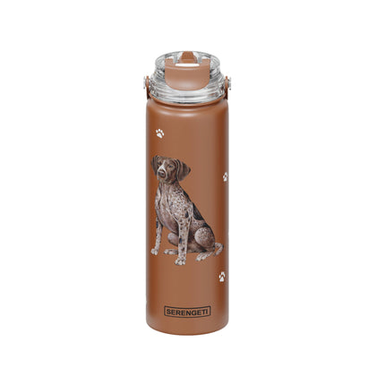 German Shorthair Pointer Stainless Steel Water Bottle 24 Oz. Serengeti