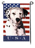 This Dalmatian USA American Garden Flag is a testament to the beauty of your favorite breed and the American Flag.