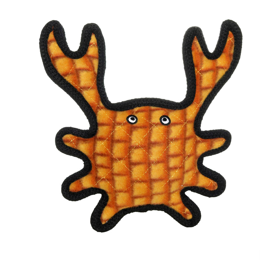 Tuffy Ocean Crab - Medium Orange, Durable, Squeaky Dog Toy