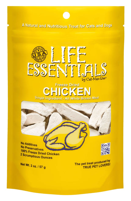 Life Essentials by Cat-Man-Doo Freeze Dried Chicken Strips - 2oz