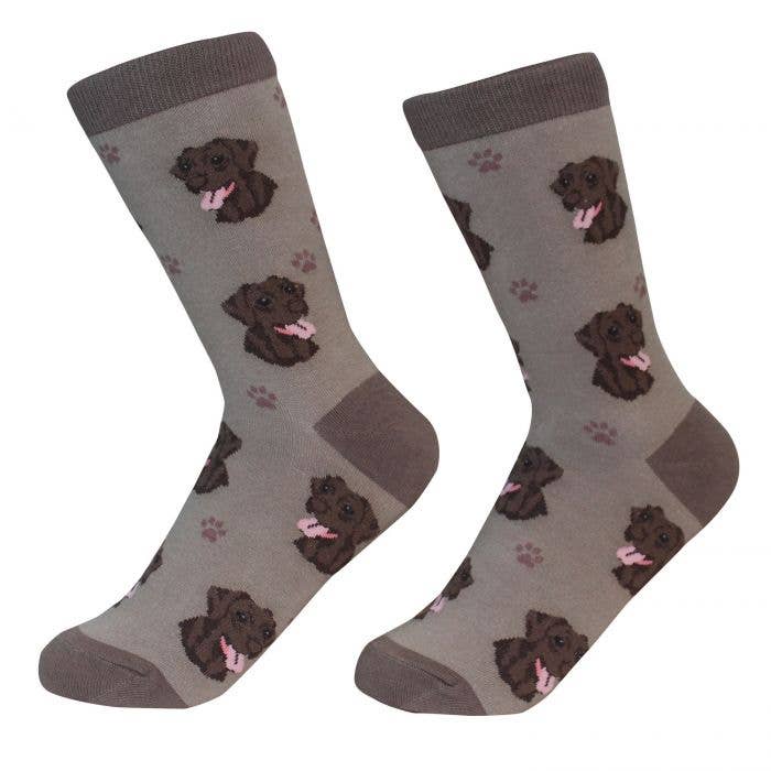 Labrador Chocolate Dog Socks Unisex