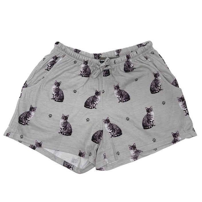 Silver Tabby Lounge Shorts