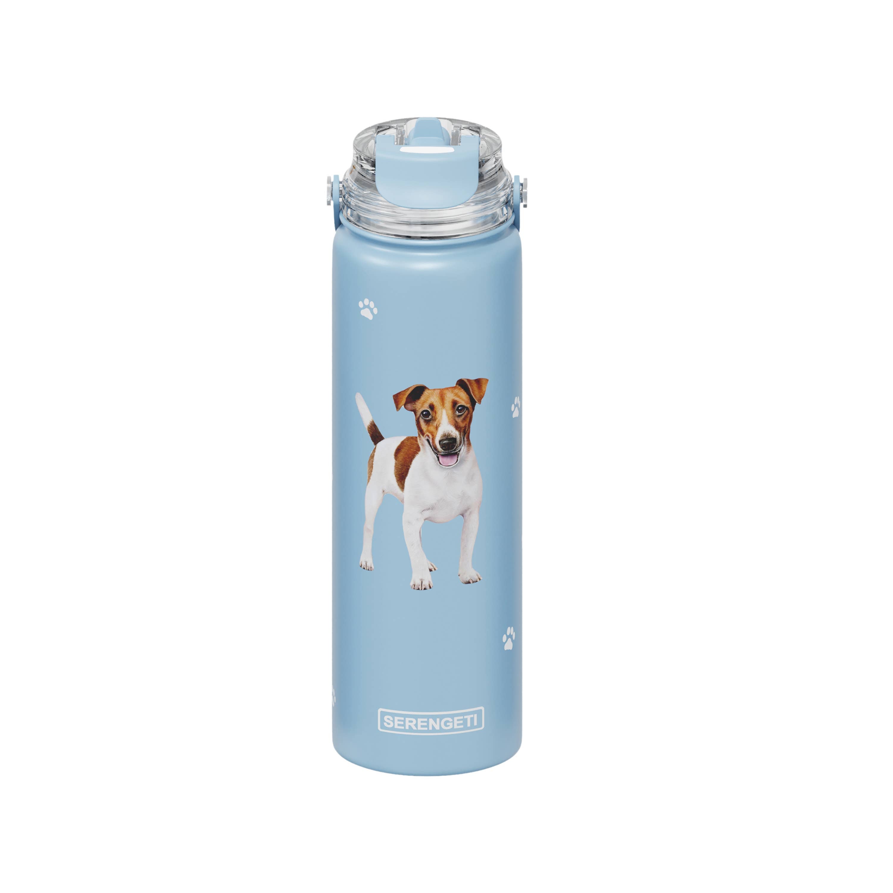 Jack Russell Terrier Stainless Steel Water Bottle 24 Oz. Serengeti