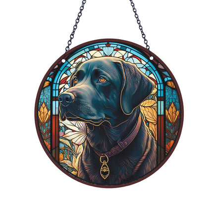 Black Lab Suncatcher with Chain