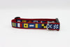 AZ Code Flag Side Release Buckle Clip Dog Collar