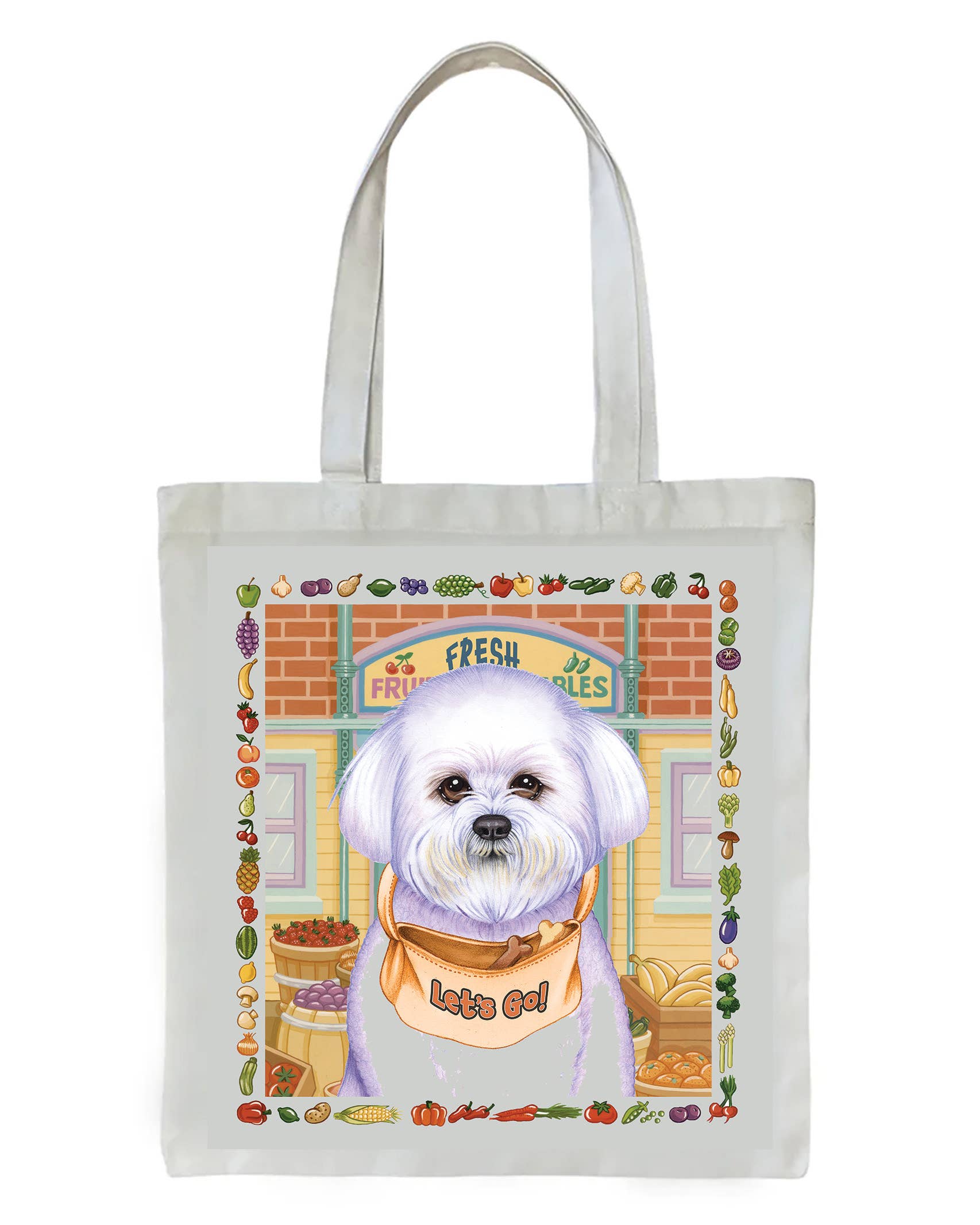 Bichon Frise -   Dog Breed Tote Bag