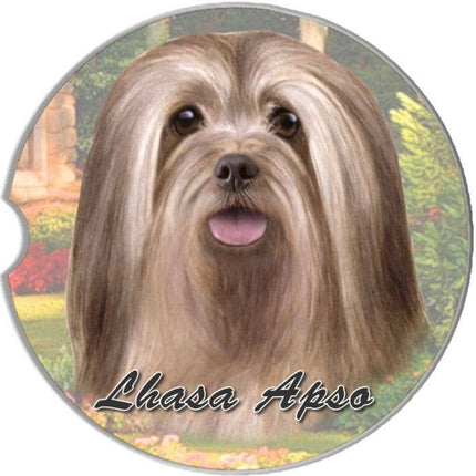 Lhasa Apso Car Coaster