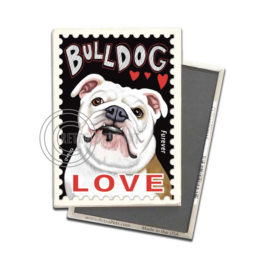 Bulldog LOVE Magnet