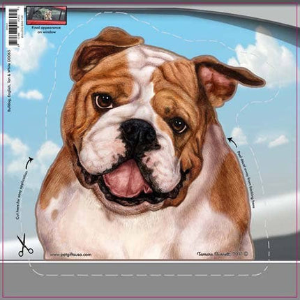 English Bulldog - Dogs On The Move Window Decal