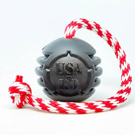 SP Magnum Black Stars and Stripes Ultra-Durable Rubber Dog Chew