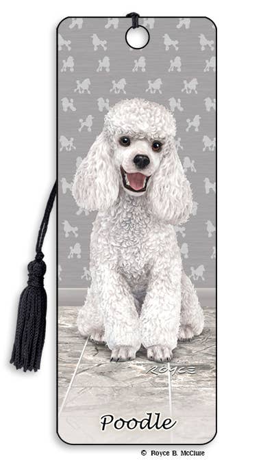 Poodle 3D Dog Bookmark