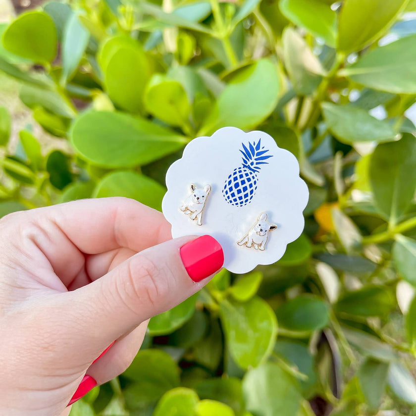 French Bull Dog Earrings