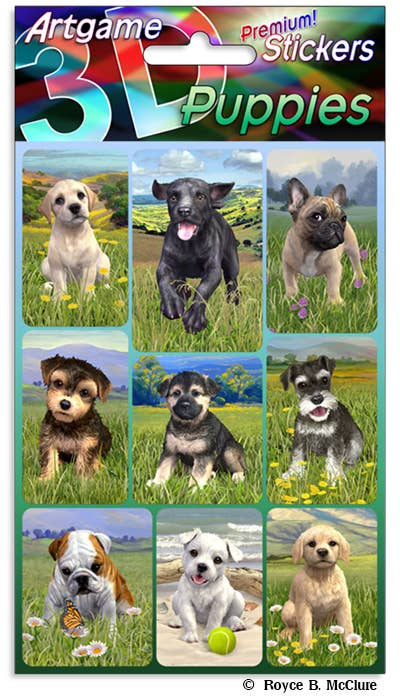 Puppies Royce 3D Stickers