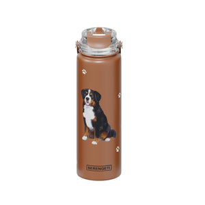 Bernese Mountain Dog Stainless Steel Water Bottle 24 Oz.