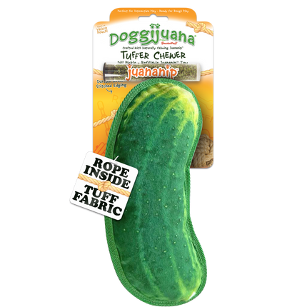 Tuffer Chewer Refillable Dill Pickle Toy